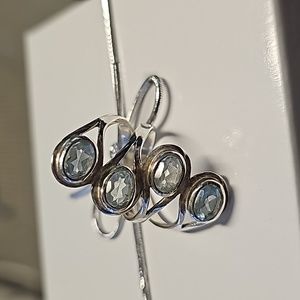 Silver ring with aquarium